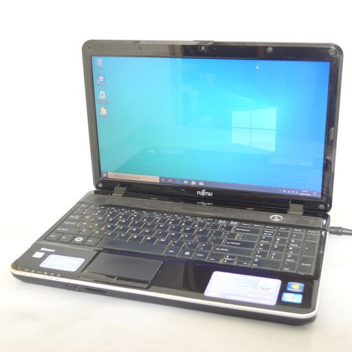 即使用可 中古良品 ノートパソコン 15.6型 富士通 AH531 第2世代Core i3 4GB 640GB DVDRW 無線 Wi-Fi Bluetooth カメラ Win10 Office