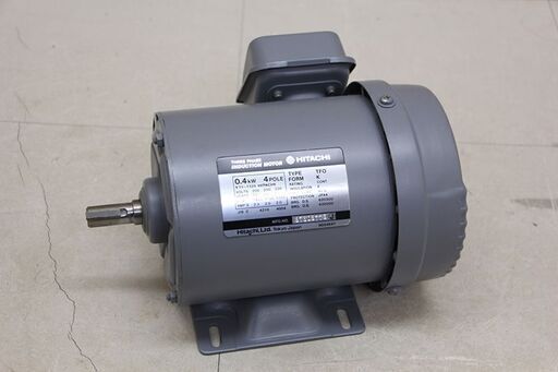 HITACHI 三相モートル　全閉外扇形　0.4KW TFO−K 4P 200V (D4302wY)