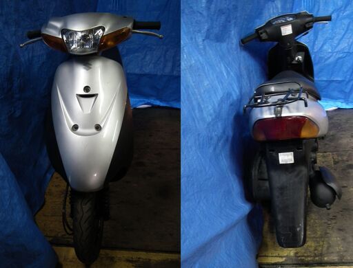 レッツ2（CA1PA）パワフルな2スト原付・走ります（銀） スズキ