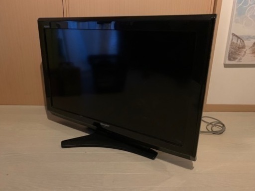 【AQUOS】32インチ薄型液晶TV【未使用リモコン付】
