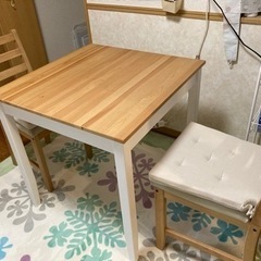 【ネット決済】IKEA ダイニングテーブル　イス