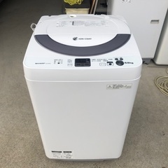 2014年製 シャープ 全自動洗濯機「ES-GE55N-S」5.5kg