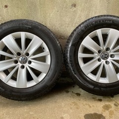 VW（フォルクスワーゲン）シャラン純正アルミホイール、スタッドレス付
