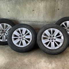 VW（フォルクスワーゲン）シャラン純正アルミホイール、スタッドレス付