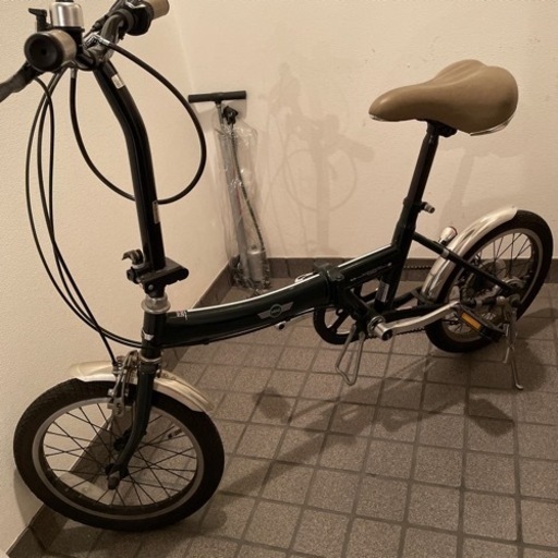 MINI 折り畳み自転車【中古品】空気入れ、錠付