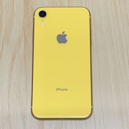 美品 Apple iPhoneXR 64GB SIMフリー(SIMロック解除済)  イエロー 14