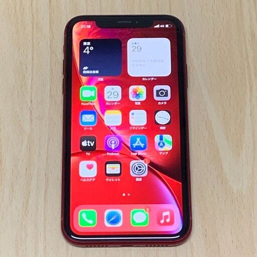 美品 Apple iPhoneXR 64GB SIMフリー(SIMロック解除済) レッド 11
