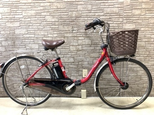 新春SALE 東京23区配達無料　新基準 Panasonic パナソニック ビビDX　6.6Ah リチウム 電動自転車中古26