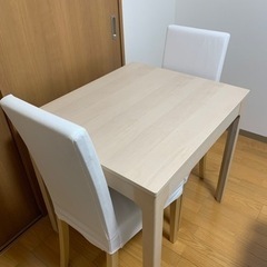 【ネット決済】美品 IKEA 伸長式ダイニングテーブル イスセット