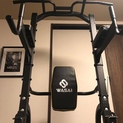 WASAI ぶら下がり健康器 バーベルトレーニング 耐荷重150KG