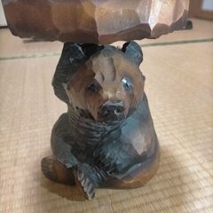 【ネット決済・配送可】熊の置物