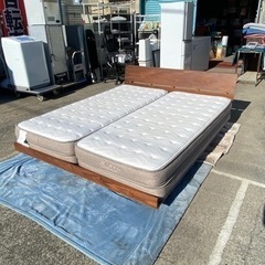 NITORI クイーン ベッドフレーム＋マットレス(Nスリープ プレミアム) NITORI クイーンベッド マットレス、フレーム、ベッドカバー