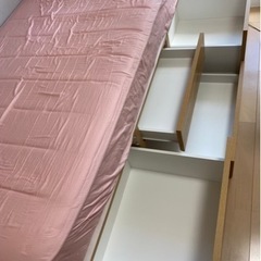 【値下げ】ニトリ　シングルベッドフレーム・マットレス