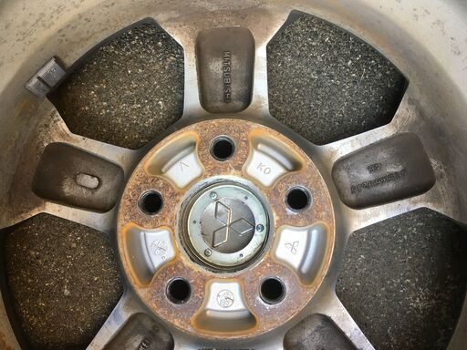 三菱パジェロミニ純正アルミホイール（スタッドレスタイヤ付き）セット