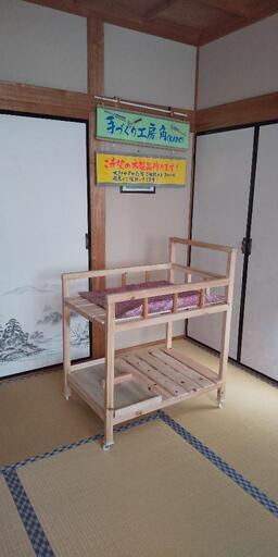 手作りベビーベッド Yo 帖佐のベッド ベビーベッド の中古あげます 譲ります ジモティーで不用品の処分