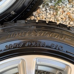 165/70R14 スタッドレス 2018年 DUNLOP ウインターマックス アクア等に