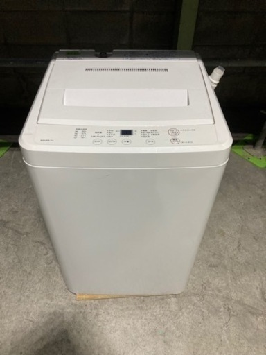 無印良品　AQW-MJ60 洗濯機6kg 2016