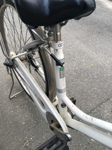 アルミフレーム自転車  ホワイト