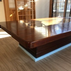 総無垢定価250万円囲炉裏付きテーブル　美品※引取or発送の場合は追加送料限定