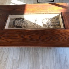 総無垢定価250万円囲炉裏付きテーブル　美品※引取or発送の場合は追加送料限定