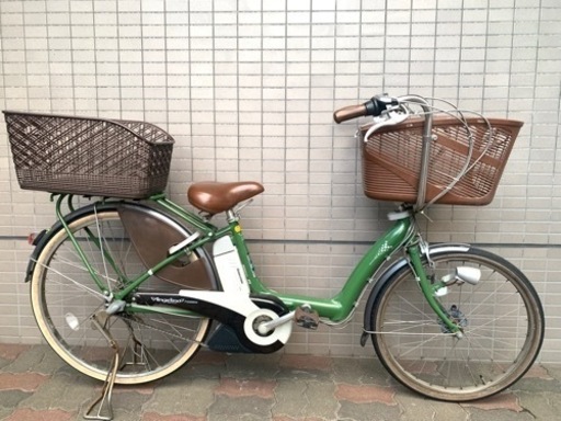 新春SALE 東京23区配達無料　新基準　ブリヂストン　アンジェリーノ　8.1Ah リチウム 電動自転車☆中古☆BS☆26