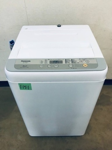 1151番 Panasonic✨全自動電気洗濯機✨NA-F50B11‼️
