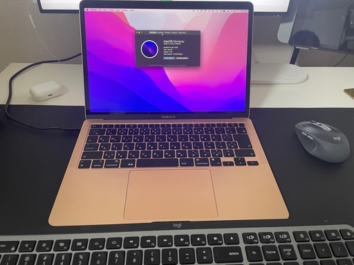 M1 Macbook Air ゴールド (Apple Care+ 2024.07まで) + Belkin Hub