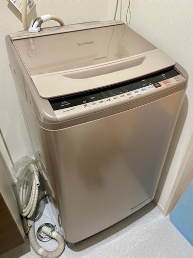 【1/4まで】2018年製 10キロ（大容量）HITACHI 全自動洗濯機　BW-V100B