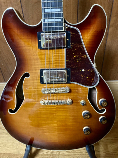 ほぼ新品！アイバニーズAS93FM-VLSセミアコ！118,800→70,000で！