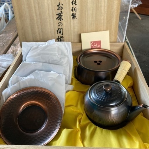 純銅製　茶器セット