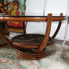 籐チェアー、テーブル３点セット　※値下げしました