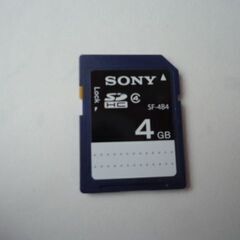 SONY SDHCメモリーカード　SF-４B4　 4GB