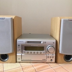 【美品】KENWOOD 3ディスクCD &MDコンポ