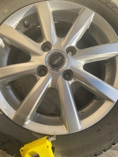 155/65R14 アルミホイール付きスタッドレスタイヤ4本セット