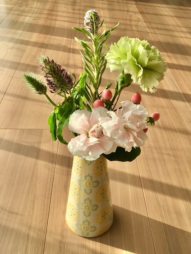 北欧調 大人かわいいフラワーベース イエローフラワー花瓶 花器 はるまき 標津のその他の中古あげます 譲ります ジモティーで不用品の処分