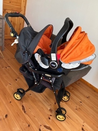 グレコチャイルドシート ベース ベビーカー3点セット