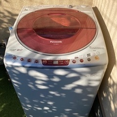受付終了　パナソニック　洗濯機　8L NA-FS80H3