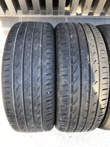 タイヤ、ホイール 215/35R18タイヤ付きメッキアルミホイール4本 アクア 