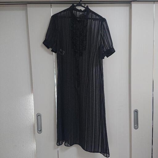 シースルー ドットワンピース 半袖 ぐり 青砥のワンピースの中古 古着あげます 譲ります ジモティーで不用品の処分