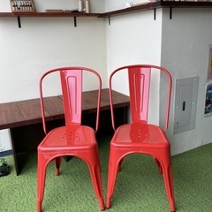 ADAL　赤の椅子　４脚