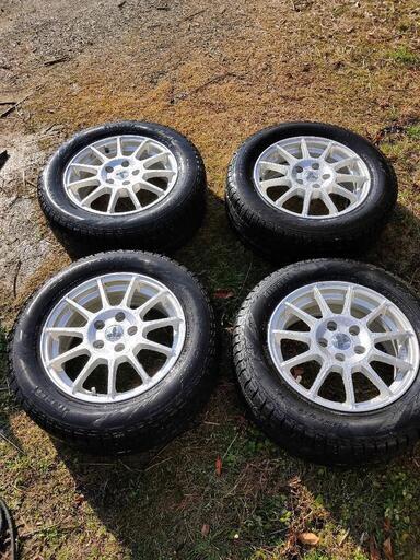 215/60R/16 スタッドレスタイヤ ホイル 4本セット VW シャラン等 