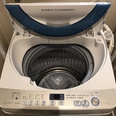 【ネット決済】《お譲り先決まりました》SHARP 全自動電気洗濯機