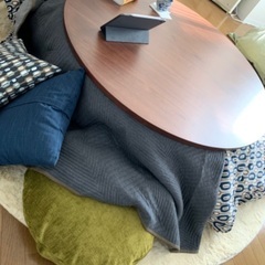 【アクタス】【価格交渉可】FK-1 コタツ ウォールナット 直径120cm