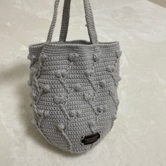 ハンドメイド　手編みバッグ