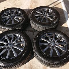 ダンロップ エナセーブ ＲＶ５０５　２０５／６０Ｒ１６　アルミホイール付き４本セット　半年間 約３０００ｋｍ使用