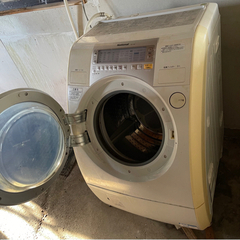 ドラム式洗濯機、乾燥機　温水ジェット泡洗浄