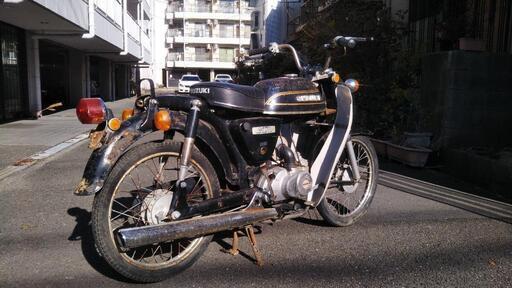 スズキ　k50 2st 　50cc　ビンテージ　MT  4速　不動車　レストアベース