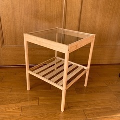 【IKEA】竹製サイドテーブル【ネスナ】
