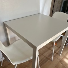 【ネット決済】IKEA 伸縮可能ダイニングテーブル ダイニングチ...