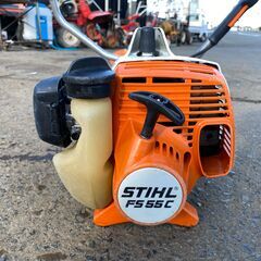 現物確認歓迎 初期不良対応OK 整備済 刈刃新品　楽々 エルゴスタートでかけ易い スチール STIHL 27.2cc 　草刈機　FS55C　取説も見れる